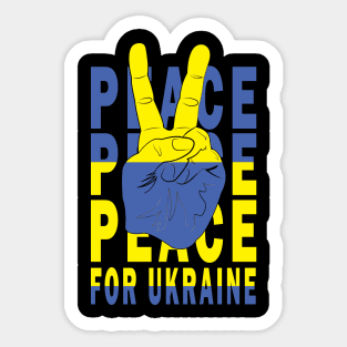 Peace For Ukraine Sticker